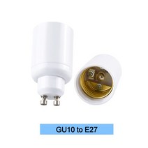 E14 E12 E27 램프베이스 악세사리 GU10 G9 B22 MR16 벌브 라이트 소켓 어댑터 가정용 변환기 피팅 램프 홀, 09 GU10 to E27