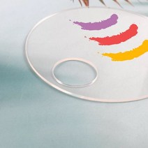 메이크업 팔레트 파운데이션 믹싱 멀티 키트 아이섀도우 아크릴 미니 원형 색조 아이쉐도우 쿨톤 웜톤 화장품 휴대용 미용 믹싱용 소품 투명 팔레트 심플 시연 네일아트 도구 10cm