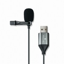 컴소닉 핀마이크 클립형 USB마이크 방송용 녹음용 수업용 강의용 CM-001 USB