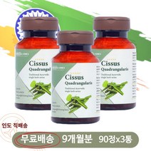 인도 모닝컴스 시서스 CISSUS quadrangularis 90정X3통 9개월분 히말라야 하드조드 hadjod, 90정, 3개