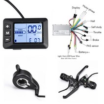 전기자전거 6 개대 250w 350w 24v 36v 48v ebike 컨트롤러 디스플레이 키트 컨트롤러 스쿠터 가속기, 24v-48v 250w 4in1, 협력사