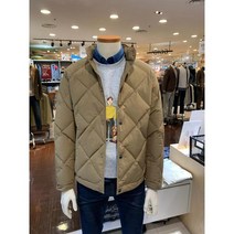 올젠(OLZEN) 올젠 유니크한 다이아몬드 퀼팅 구스 다운 경량점퍼 ZOB4JP1310_엑스코점
