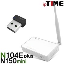 ipTIME N104E plus 유무선 인터넷 와이파이 WiFi 공유기, N104E PLUS+N150MIN
