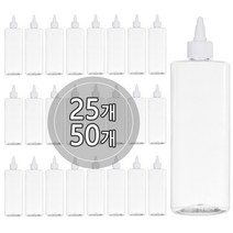 [50개묶음판매] 일체형 뾰족캡 용기 120ml 150ml 200ml 250ml 300ml 500ml 고깔캡 오일병, 500ml 각투명용기, 검정캡, 50개