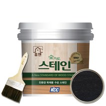 KCC 홈앤스테인 수성스테인 0.9L 오일스테인 친환경, 블랙2