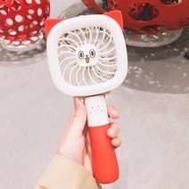 LED 사각선풍기 미니선풍기 저소음 휴대용선풍기, 본상품선택, LED 사각선풍기_레드, 본상품선택