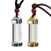 GHSHOP 애쉬 유리 펜던트에 대한 2Pcs 목걸이 높은 광택 기념품