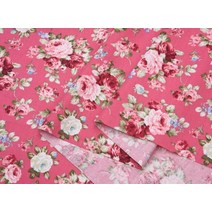 퀼트 수입린넨원단 광목 린넨 캔버스 누빔 피드색 지지미 원단 천 rose flower 100 cotton fabric diy patchwork quilting handmade, No.1 네트워크, 50x80cm