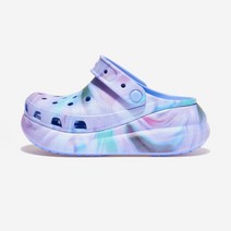 국내매장용 CROCS 크록스 클래식 메가 크러쉬 클로그 문 젤리 MOON JELLY 207988 여성 키높이 슬리퍼