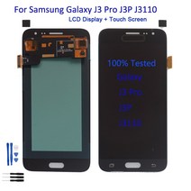 [해외]Samsung Galaxy J3 Pro J3110 LCD 디스플레이 터치 스크린 디지타이저 어셈블리 교체 용 휴대 전화 수리 부품 액정 액정, 협동사, 검은 색
