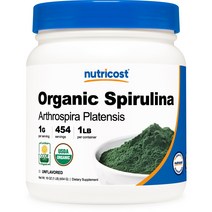 뉴트리코스트 스피루리나 파우더 1lb 1개 1서빙 1g 454회분 Organic Spirulina Powder [1 LBS]