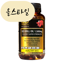 고헬씨 크릴오일 1500mg 60캡슐, 60개, 1개