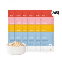 씽크라이크펫 강아지 화식 자연식 수제 사료 160g 4종소닭오리양 24팩, 11_오리/양(각12팩씩/총24팩)