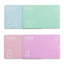 [유에너스] 에버 파스텔 카드형 USB메모리 32GB, 블루