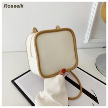 Roseelk SS 심플한 스퀘어백 미니 크로스바디백