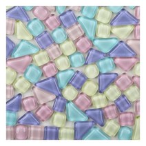 공예 재료 모자이크 취미 100g/3.52oz(약 60-70pcs) 다채로운 믹스 컬러 유리 타일 불규칙한 모양 DIY, 100g-3.52oz, Macarons