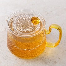 옐로우 곰보 차우림 유리 주전자 570ml 다관 티포트+PD230319EA, PND 본상품선택, PND 본상품선택