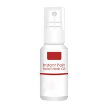 JIANDAAN 허리 통증 완화 바디 스프레이 허브 스프레이, 흰색과 빨간색, 액체