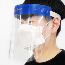 알트코리아 ALTFS02 의료용 밴드형 페이스쉴드 비말차단 비말차단용 안면 얼굴 투명 보호 보호구 마스크 국내제작, 1개