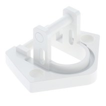 RV용 도메틱 로워 어닝 암 바텀 월 마운트 브래킷, 71mm, 하얀색, 알루미늄 합금