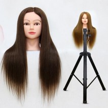 미용삼각대 가발 헤어 삼각대 이용사 실기 시험 연습 재료 기자재 국가자격증, 1개, D고급인모대브래킷