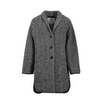 [중고명품] 55 FW 그레이 울리치 헤링본 미디 코트