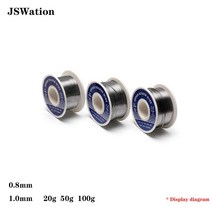 용접봉 용접 와이어 주석 납 용융 로진 코어 솔더 납땜 롤 무 세척, (선택)1.0미리100g (품번 122753