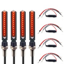 2pc 12 LED 턴 시그널 오토바이 라이트 야마하 tdm 850 혼다 x4 스즈키 v 스트롬 650 KTM 50cc 모토 액세서, 09 HON-4PCS-000