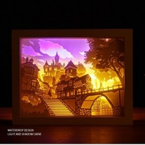 코스트굿즈 페이퍼커팅 무드등, 1.오래된 성(반제품)