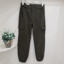 [에꼴리에] [모다 오산동탄]포인트 카고 면 조거 바지22D5201