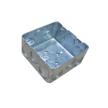 스틸 철 매입 복스 2개용 스위치 박스 54mm 사각