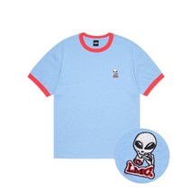 LMC 엘엠씨 SMOKING ALIEN RINGER TEE ash blue