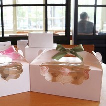 [렛츠베이킹] 머핀창박스(6구/화이트), 머핀창박스(6구/화이트)2개입