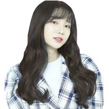 가발매니아 에어펌 61cm 오픈반가발 리얼하프피스(제디원사) u자형가발, 초코브라운
