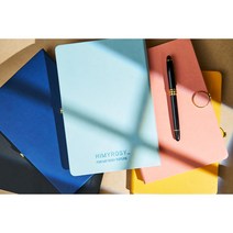 마그네틱 다이어리 비밀일기장 클래식 고급 양장노트 패키지 선물용 두꺼운 노트 플래너 오피스노트 만년필 펜 만년, 네이비 패키지(펜+포장박스)