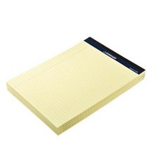 포핀스트레이딩 리갈패드 A4 50매, 옐로우, 15개