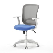 보네드 바이런 화이트 사무실 컴퓨터 학생의자 공부 책상의자, B.바이런_블루_그레이(BHB2)