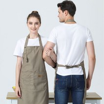 올라케어 데일리 작업용 앞치마 1+1, 브라운2개