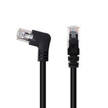 NEXTLINK-UL23 CAT.6 UTP 한쪽 우측 꺽임 랜케이블 1m/한쪽 오른쪽 90도 꺽임형/기가비트 1Gbps 속도/UL인증/인터넷 케이블/랜선/26AWG/크로스 필러