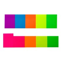 [담이네 책상] 형광 투명 점착메모지 스티키노트, 형광10종 SET