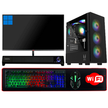 PC온스튜디오 게이밍 컴퓨터 풀세트 모니터포함 조립PC 롤 피파 오버워치2 발로란트 서든 로스트아크 배그 아이온 게임용 데스크탑, 02. SSD 500GB 변경, 풀세트 - FG02