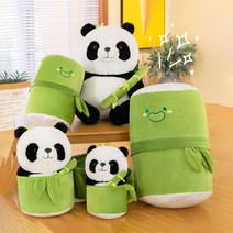 판다인형 에버랜드 푸바오인형 죽순 팬더 백팩 뽀글이 장난감, 대나무 통 판다, 25Ccm