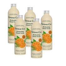그로브 핸드워시리필 손세정제리필 핸드솝 액체비누 리필 오렌지 앤 로즈마리 384ml GROVE CO. Hydrating Hand Soap Refill Orange Rosemary, 5개