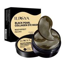 온열 안대 스팀 Ilisya-60pcs-골드 콜라겐 아이 마스크 해초 녹색 조류 패치 다크 서클 수분 패드 주름 방지 영양, China_Gold