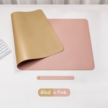 키보드 키스킨 커버 대형 사무실 책상 보호 매트 PU 가죽 방수 마우스 패드 데스크탑 데스크 게임용 PC 액세서리, 80.GoldPink car line - 25x21 c