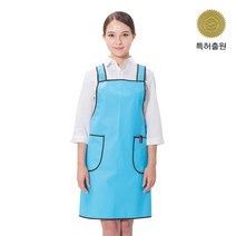 예경 메쉬 H형 방수 앞치마_소 [무광] 앞치마, 1개, PO-3502/소/하늘색[무광]