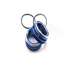 폭스바겐 2pcs 버튼 오디오 스테레오 볼륨 컨트롤 노브 링 커버 자동차 액세서리 폭스 바겐 tiguan mk2 아틀라스 troc 20172019 부품, 20.blue  polo 20142018