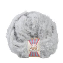 뉴트리아 인조밍크 털실 10+1 폭시 목도리털실 토끼털 겨울털실 뜨개실, 04 라이트그레이