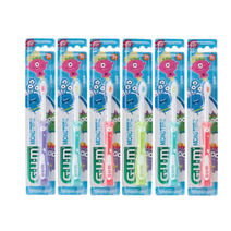 GUM 검 몬스터 어린이 칫솔 x 6개 키즈, 1개