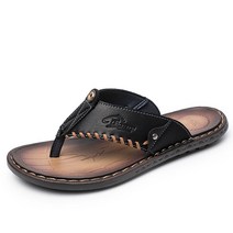 Raytek 레더수제화 쪼리 남성 샌들 플립플랍